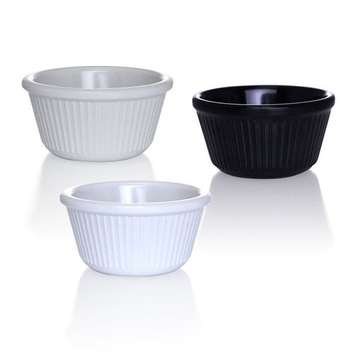 3 oz. Fluted Melamine Ramekin - 12/pack