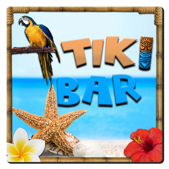 3.5in Square Foam - Tiki Beach Design