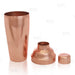 BarConic® 3 Piece Copper Plated Shaker Deluxe Set