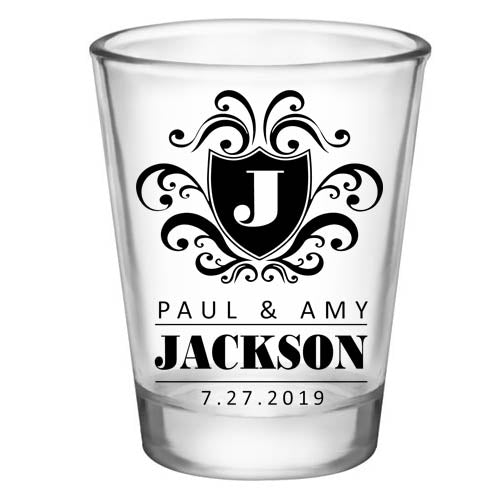  CUSTOMIZABLE - 1.75oz Clear Shot Glass - Crest (Version 3)