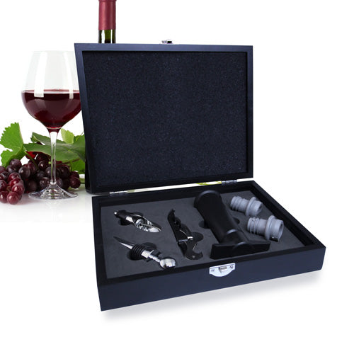 Wine Accessory Set - Onyx - 6 Piece