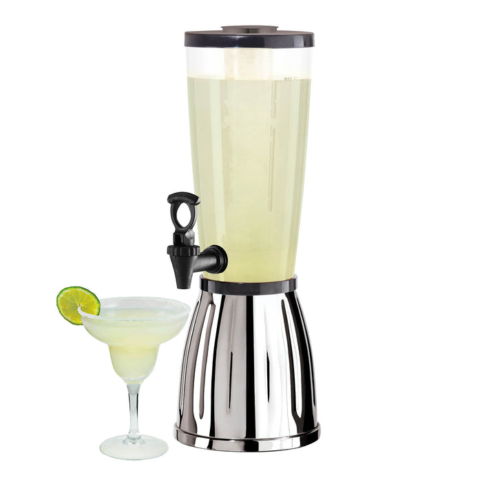 Beverage Dispenser w/ Ice Tube - 3 quart - Stainless Steel