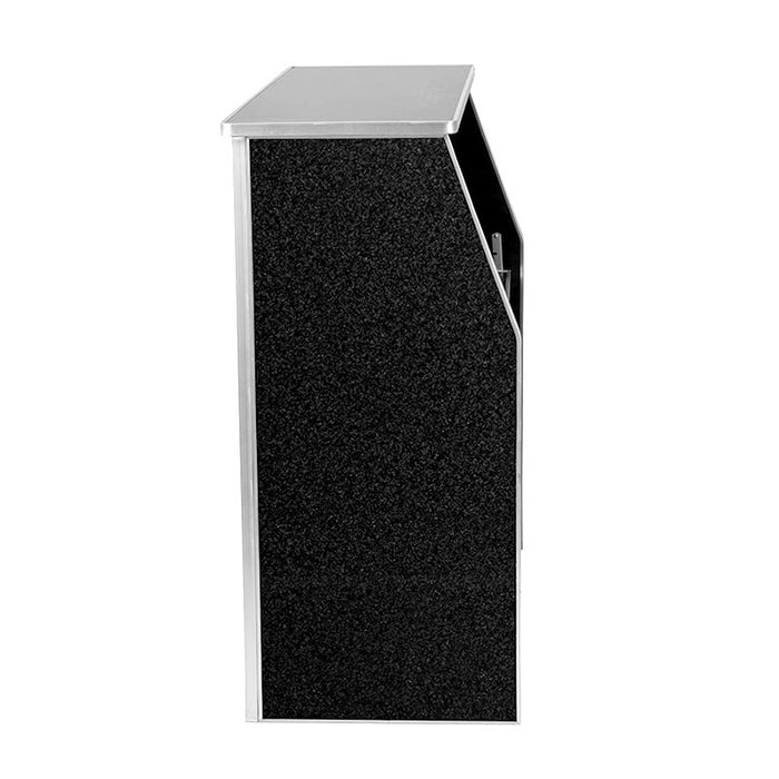 Portable Bar - Black Marble Laminate - 4 FT.