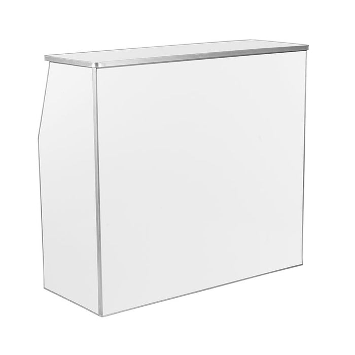 Portable Bar - White Laminate - 4 FT.