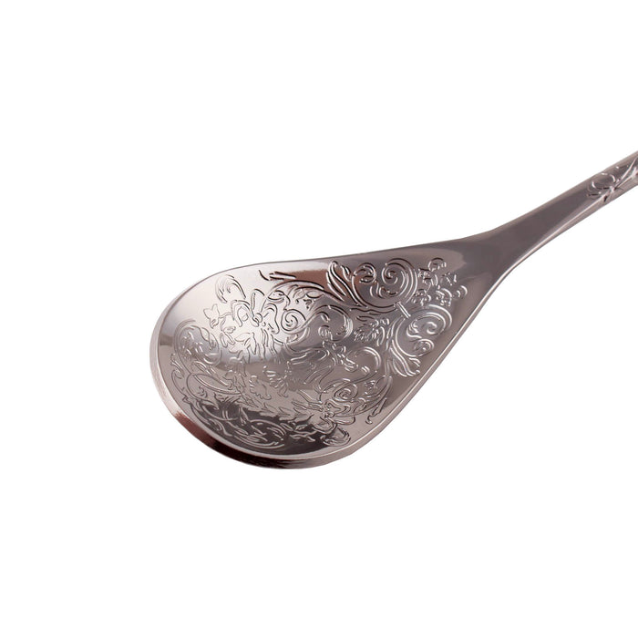 BarConic® Floral Etched Teardrop Bar Spoon ( Color Options )