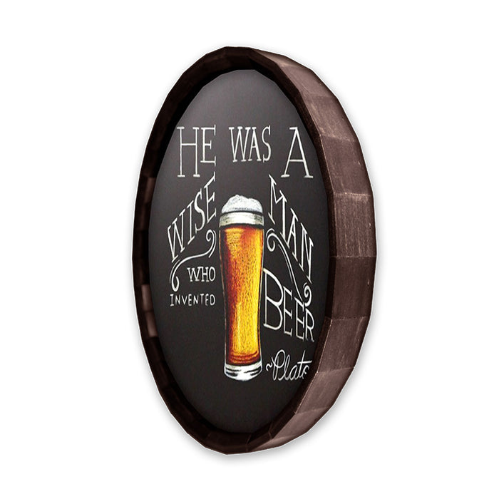 Chalkboard Barrel Top Tavern Sign