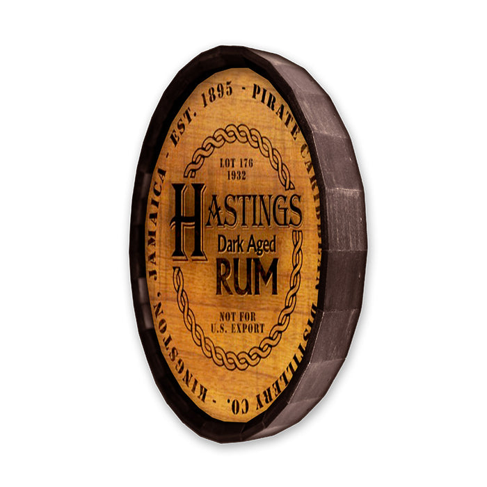 Jamaican Rum Barrel Top Tavern Sign