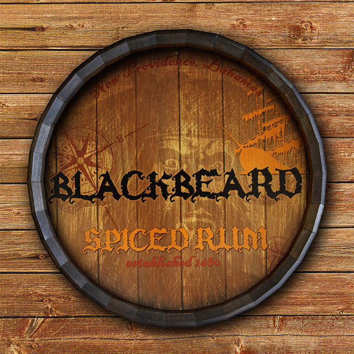 Blackbeard Barrel Top Tavern Sign