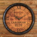 Custom Wood Barrel Top Clock – Caribbean Rum