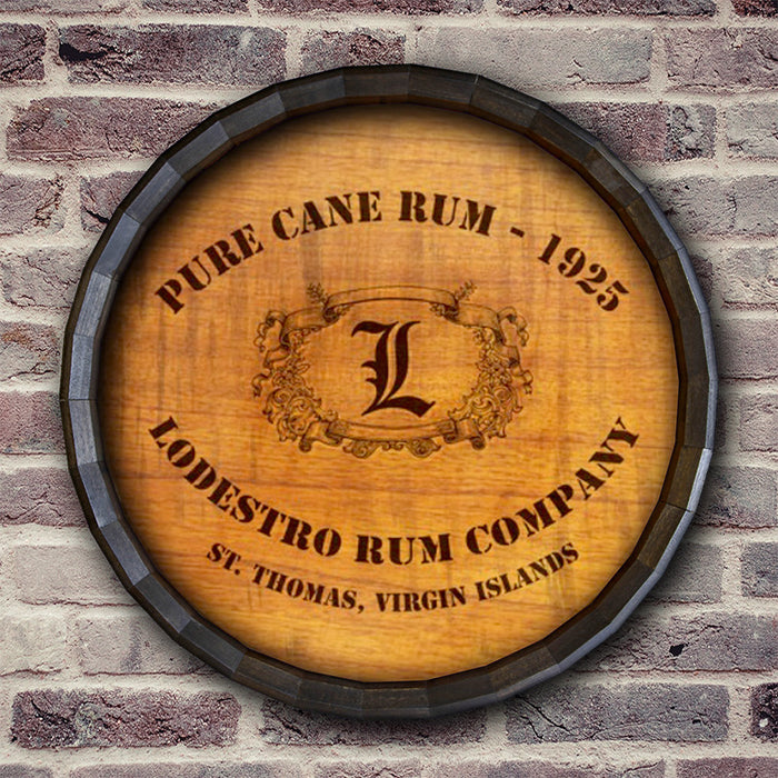 Cane Rum Barrel Top Tavern Sign