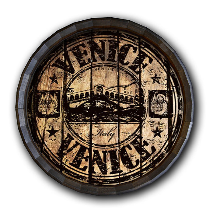 Venice Stamp Barrel Top Tavern Sign