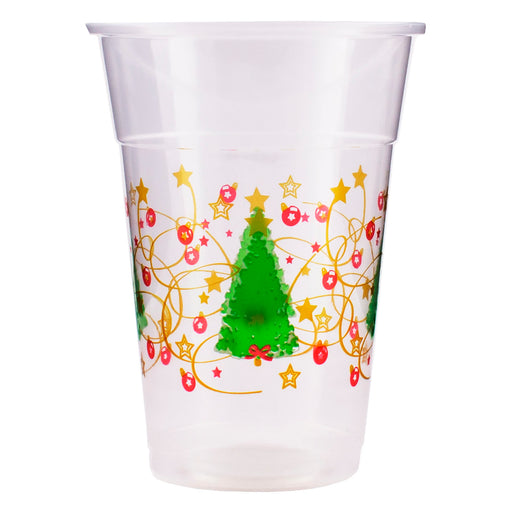 Christmas Tree Plastic Cups - 16 ounce - 20ct