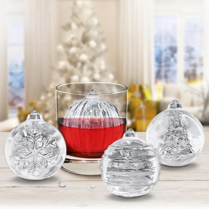 Christmas Ornament Ice Ball Molds - Design & Set Options