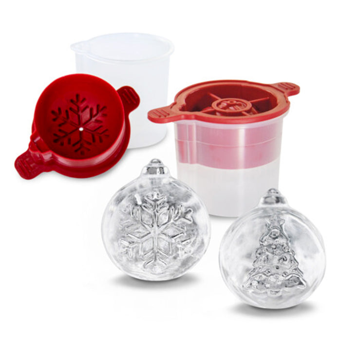 Christmas Ornament Ice Ball Molds - Design & Set Options