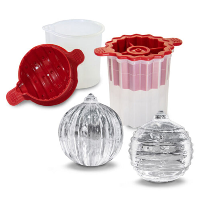 Christmas Ornament Ice Ball Molds - Design & Set Options