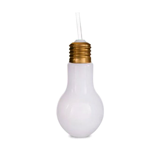 LED Light Bulb Cup with Lid and Straw - 16oz