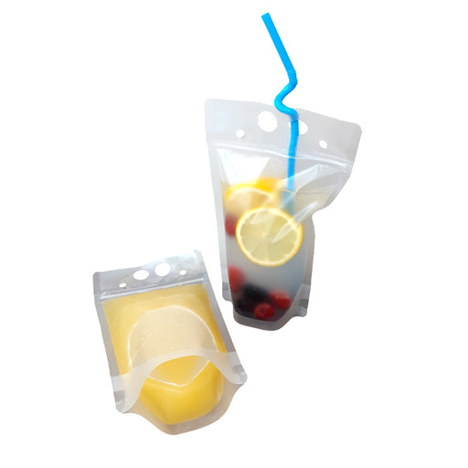 Frosted To Go Drink Pouch w/straw - 17oz