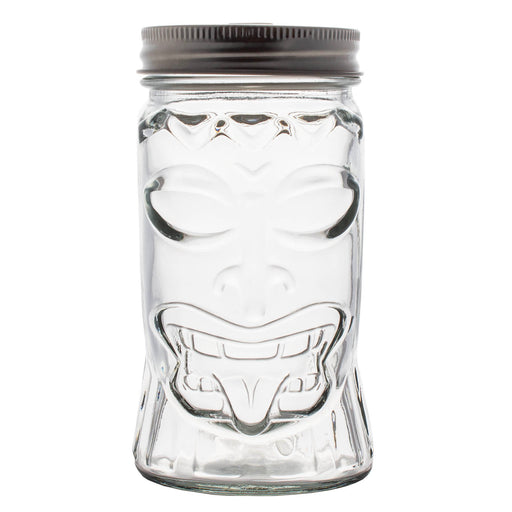 BarConic® Tiki Mason Jar w/lid - 16 ounce