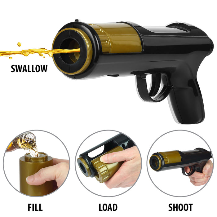 Alcohol Shot Gun - Black/Gold