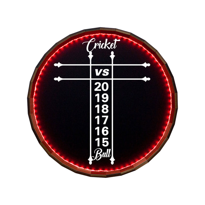 Bar & Menu LED Chalkboard Barrel Top Tavern Signs