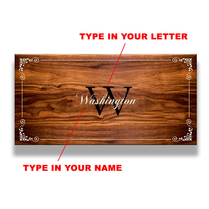 Murphy WalBAR™ - CUSTOMIZABLE Family Monogram Design