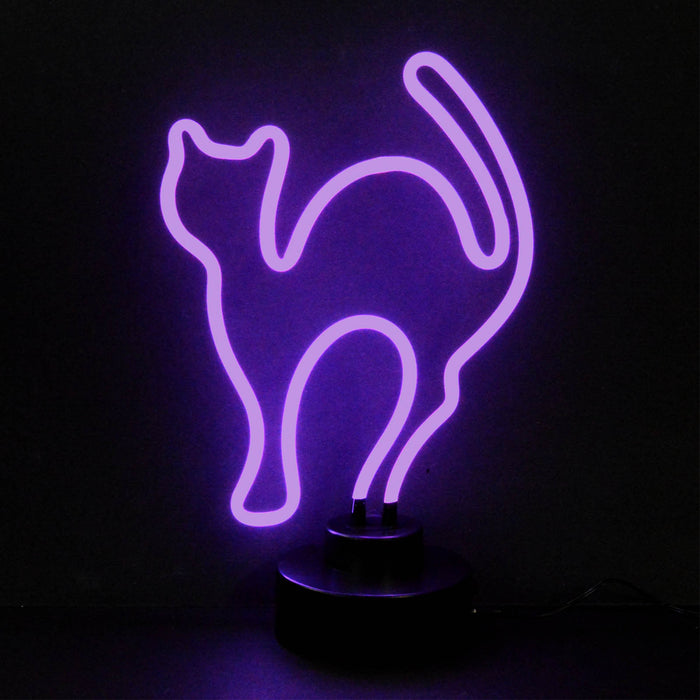 PURPLE CAT NEON SIGN