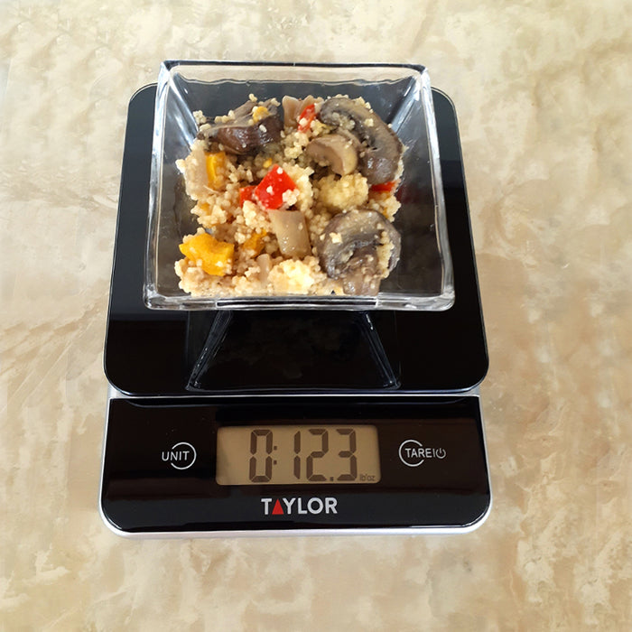 Black Glass Digital Kitchen Scale