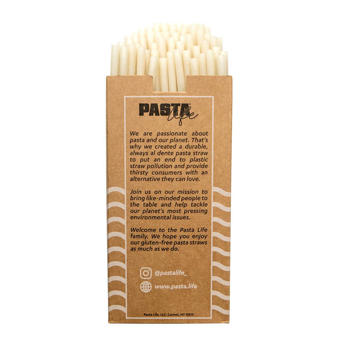 Pasta Straws - Gluten-Free - White 7.5" 150pk