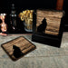 Wooden Square Coasters - Rustic Animal Theme - Set of 4 - Options Available