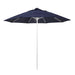 California Umbrella 9' Pole Push Lift SUNBRELLA With White Aluminum Pole - Navy Fabric