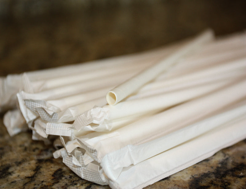 Eco Friendly Wrapped Paper Straws - Pack of 200