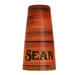 ADD YOUR NAME - Cocktail Shaker Tin - 28 oz weighted - Wood- Rim Facing Down