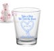 CUSTOMIZABLE - 1.75oz Clear Shot Glass - Tied the Knot