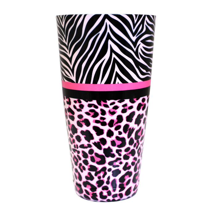 Cocktail Shaker Tin - Printed Designer Series - 28oz weighted - Girly Animal Print