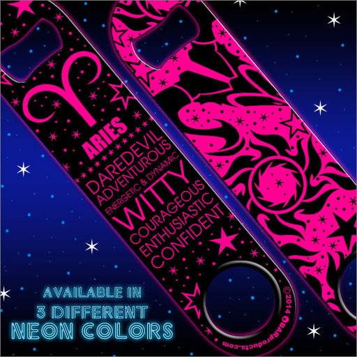 Kolorcoat™ Zodiac Speed Bottle Opener - ARIES - PINK