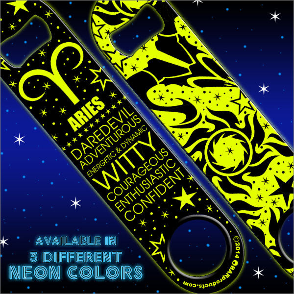 Kolorcoat™ Zodiac Speed Bottle Opener - ARIES - YELLOW