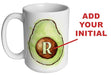 CUSTOMIZABLE 15 ounce Coffee Mug - MONOGRAM - Avocados