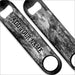 "ADD YOUR NAME" SPEED Bottle Opener – Grunge – Several Color Options - Black