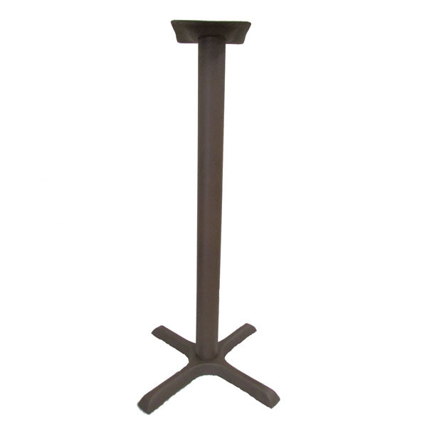 22" x 22" Bronze Powder Coat Cross Base- Bar Height