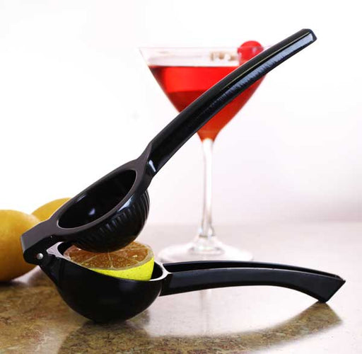 Enameled Aluminum Black Citrus Squeezer 