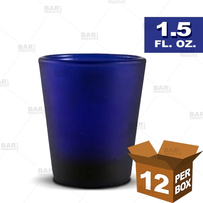 BarConic® Dark Blue Shot Glass - 1.75 oz [Box of 12]