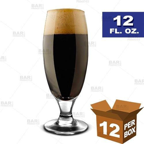 BarConic® Footed Beer Glass - 12 oz [Box of 12]