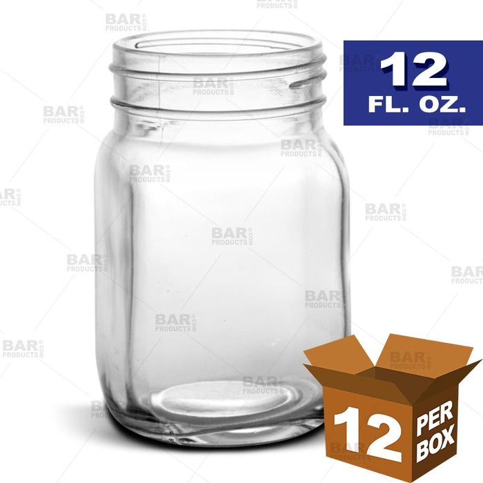 BarConic® Mason Jar no Handle - 12 oz [Box of 12]