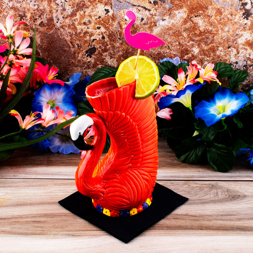 BarConic® Tiki Drinkware - Flamingo -16 ounce