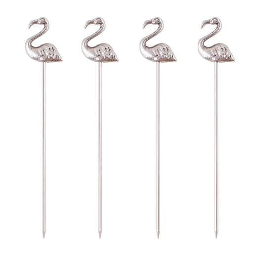 Flamingo Cocktail Picks - Set of 4