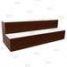 BarConic® LED Liquor Bottle Display Shelf - 2 Steps - Mahogany - Several Lengths