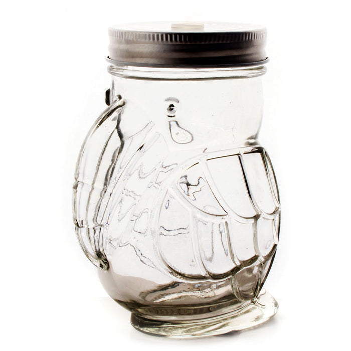 BarConic® Parrot Mason Jar w/lid - 14 ounce