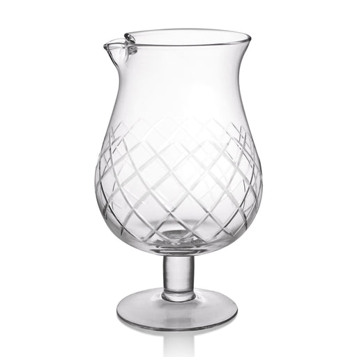 Stemmed Diamond Pattern Mixing Glass - Elegant Pattern