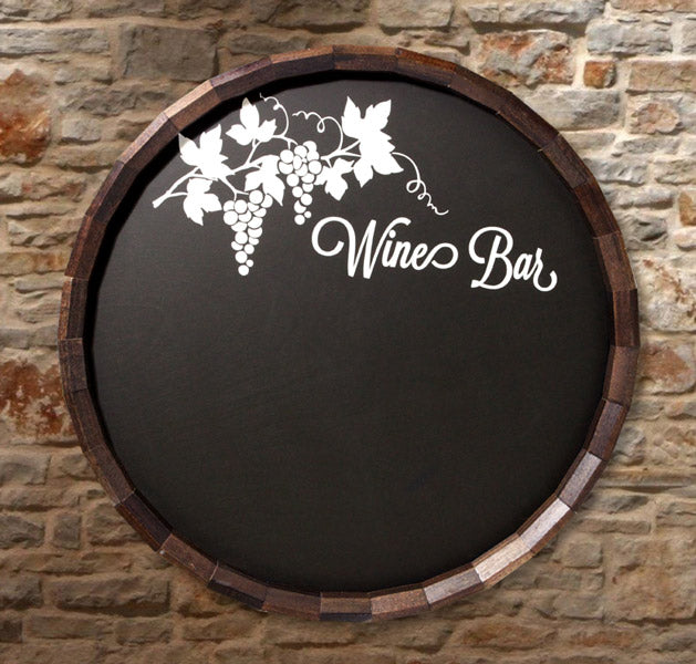 Bar & Menu Chalkboard Barrel Top Tavern Signs (Several Styles Available)