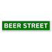 "Beer Street" Kolorcoat Metal Bar Sign